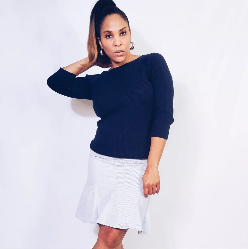 Seersucker Skirt